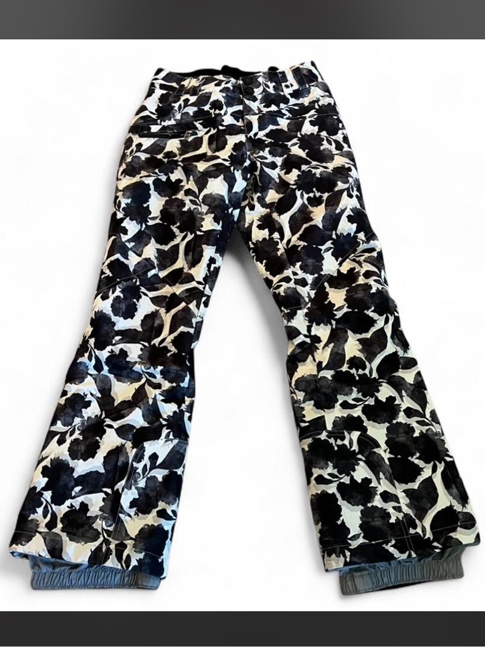 🖤Obermeyer Black & White Floral Ski Pants